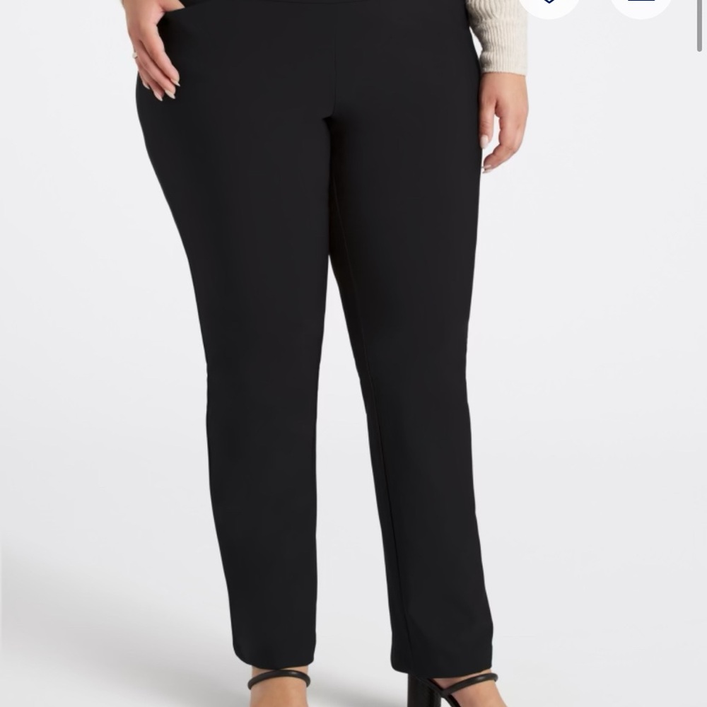 Tribal Black Ponte Bootcut Pants